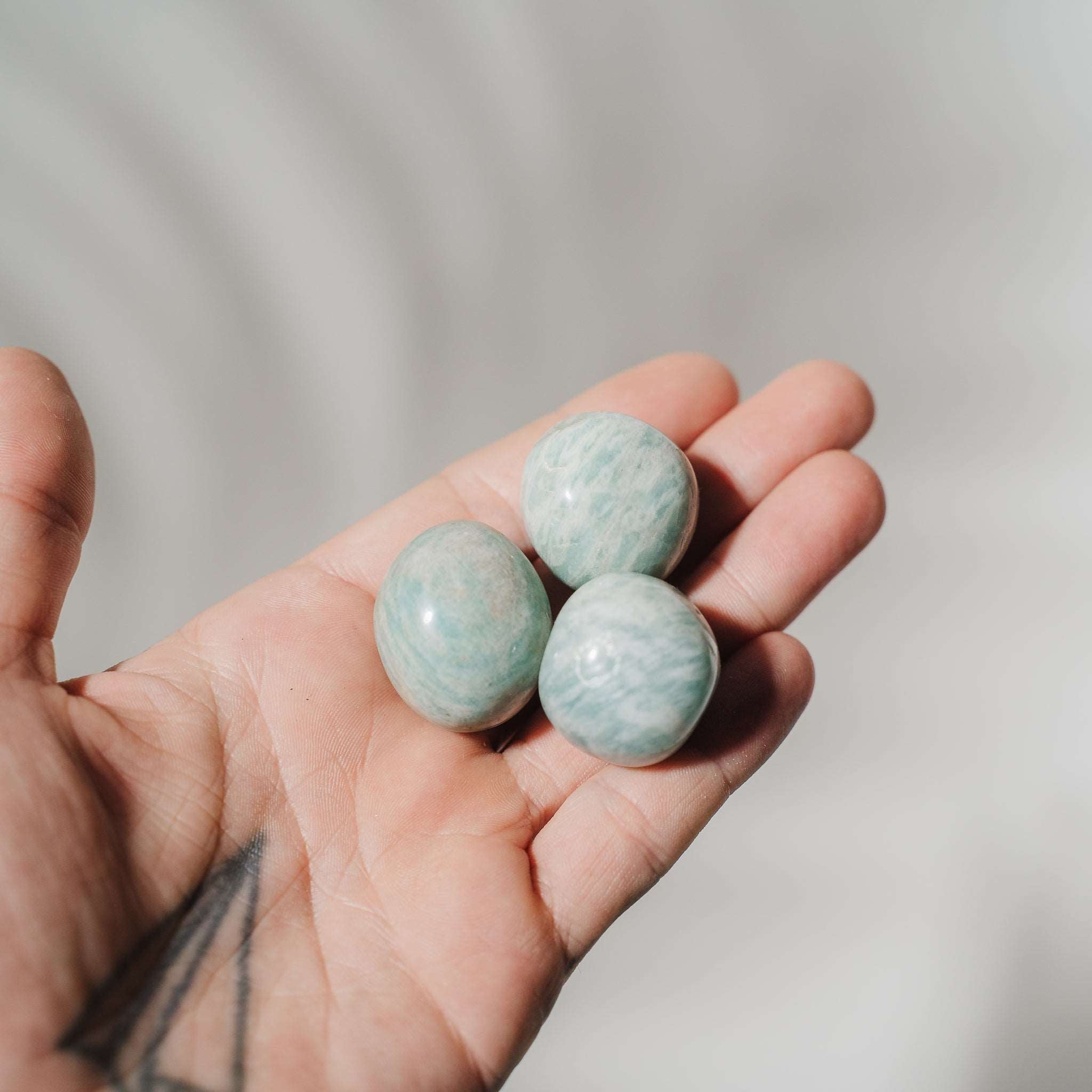 Aquamarin Trommelstein