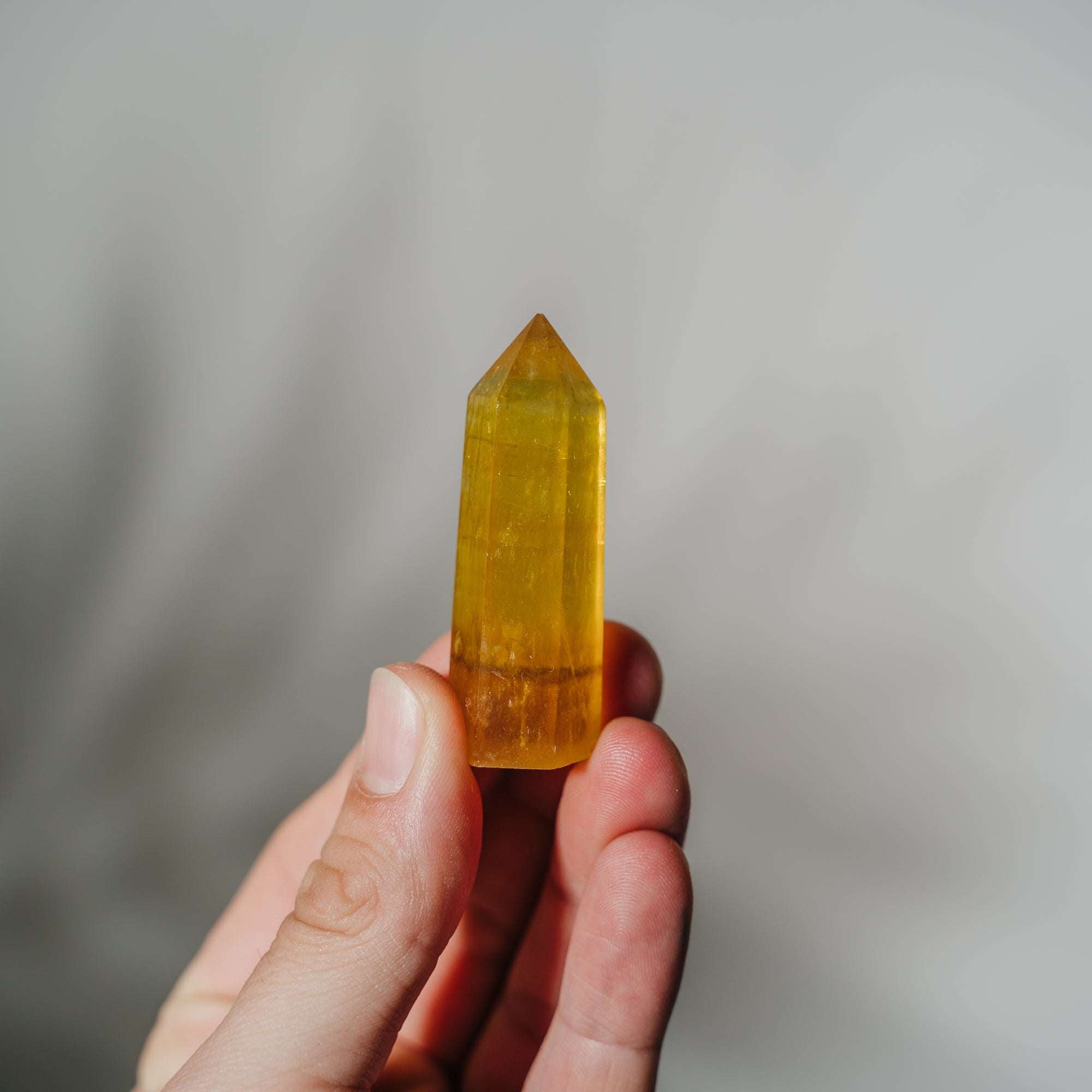 Gelbe Fluorit Spitzen