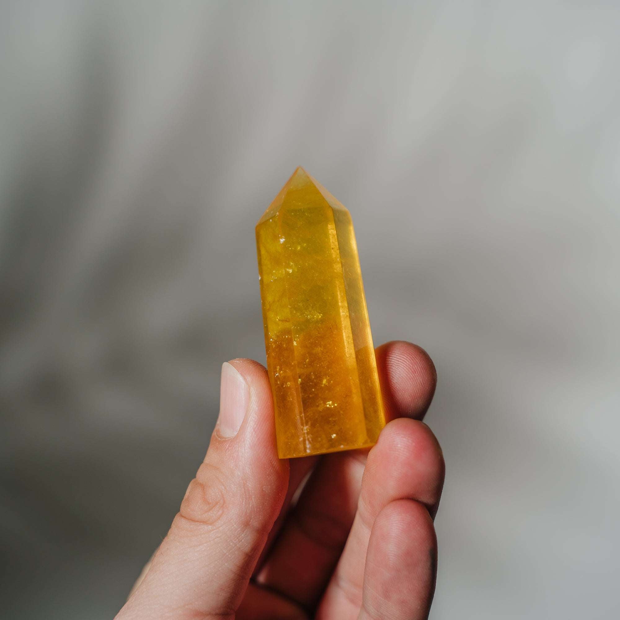 Gelbe Fluorit Spitzen