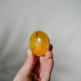 Gelbe Fluorit Handschmeichler