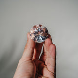 Bergkristall facettierter Diamant D50