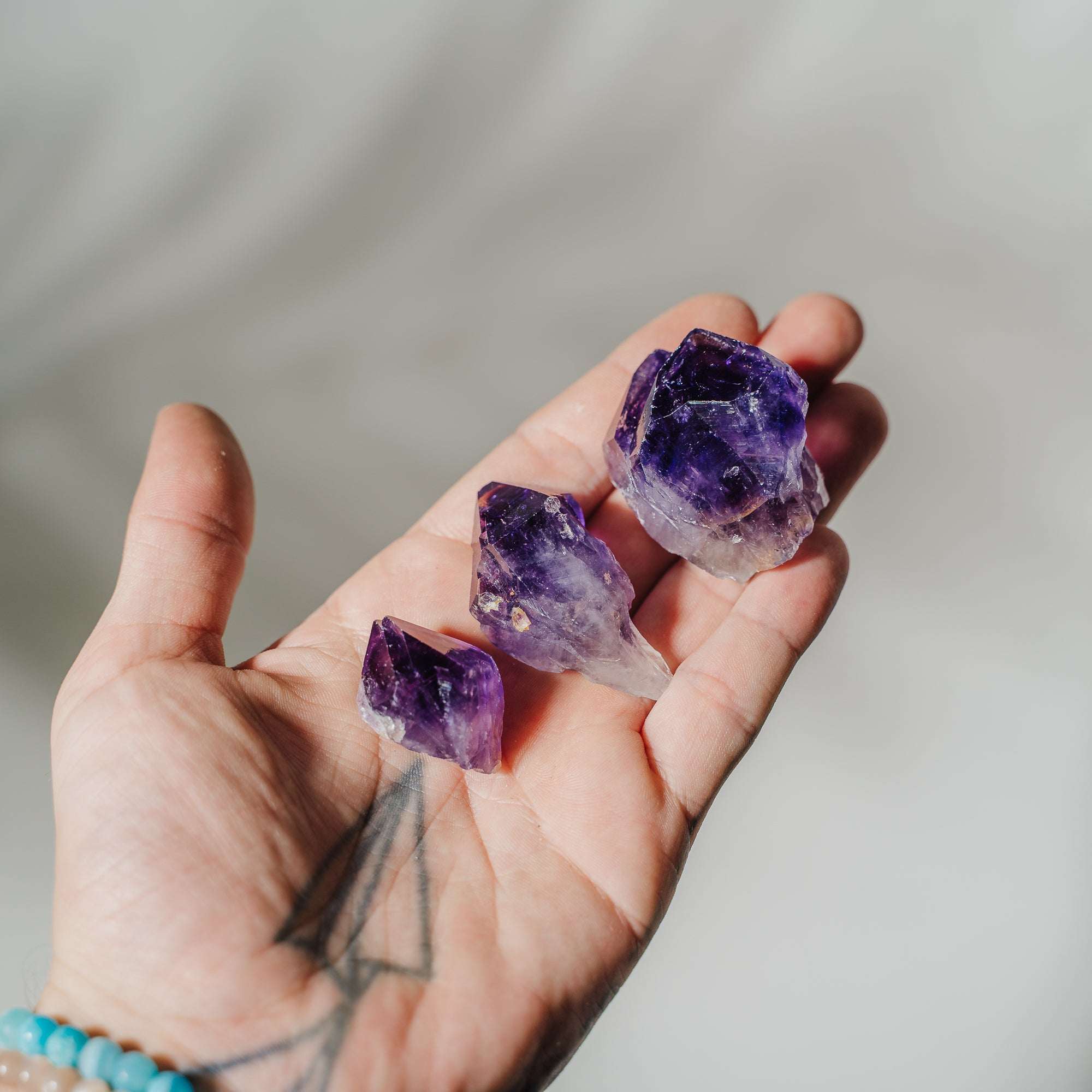 Phantom Amethyst Rohstücke