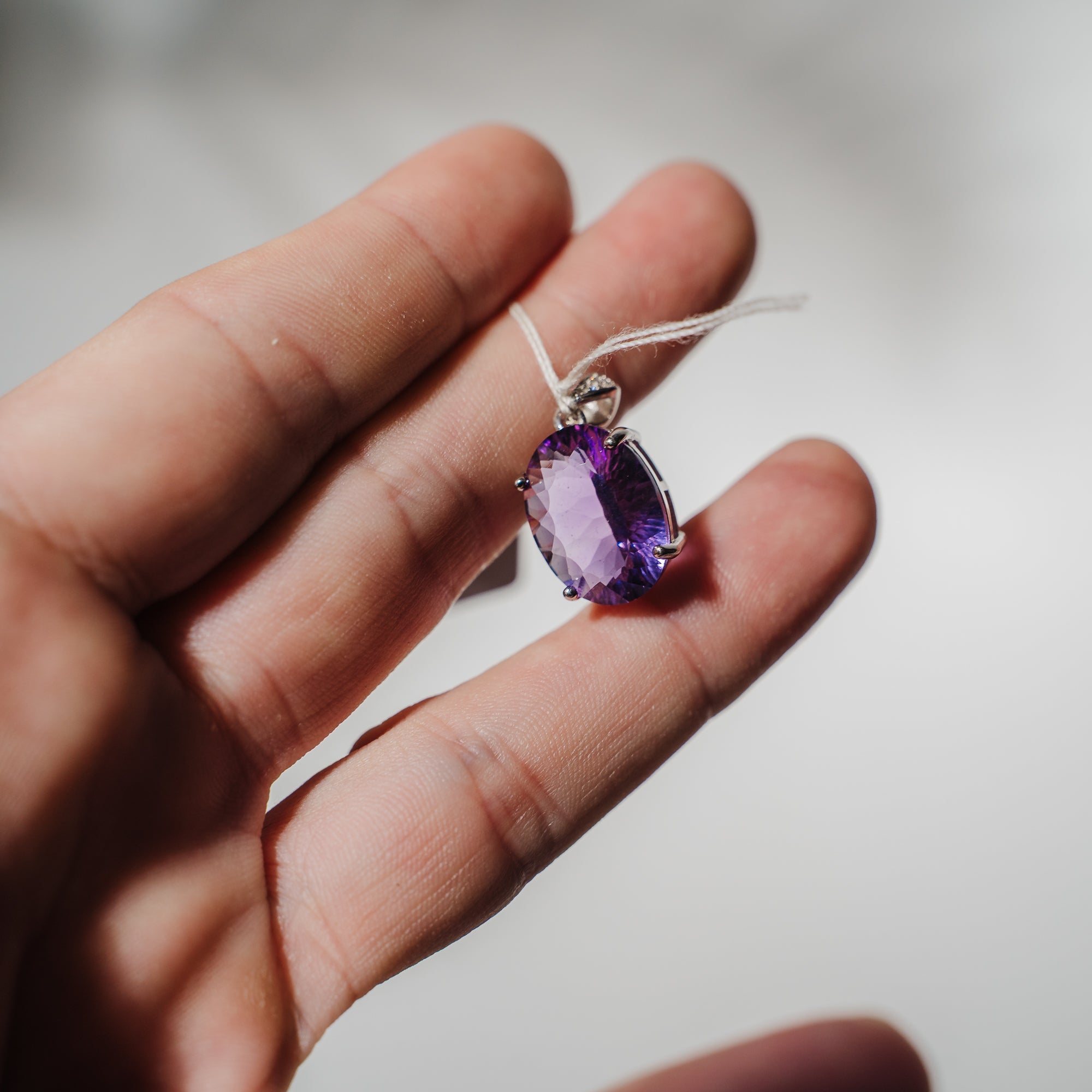 Amethyst Anhänger facettiert AA140