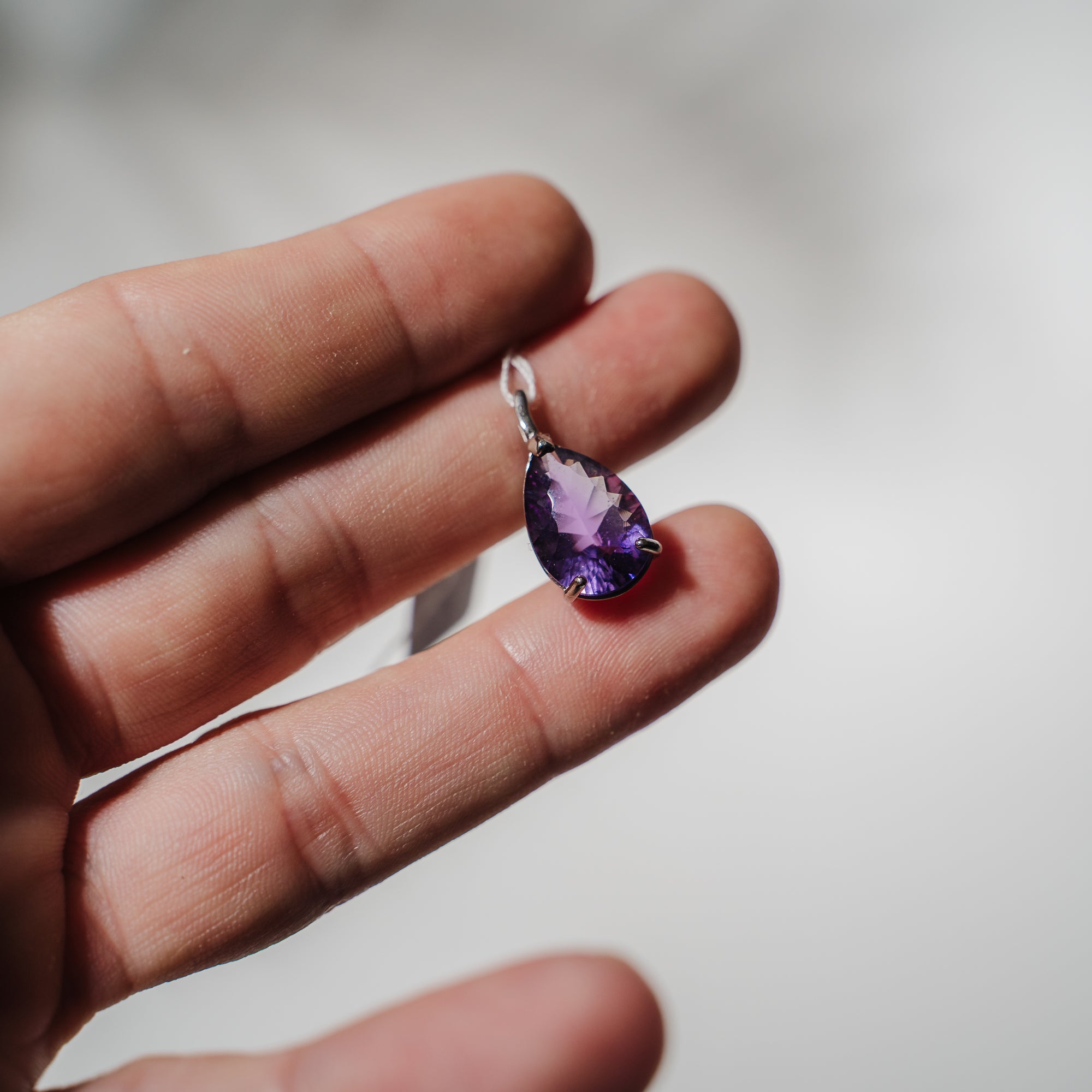 Amethyst Anhänger facettiert AA115