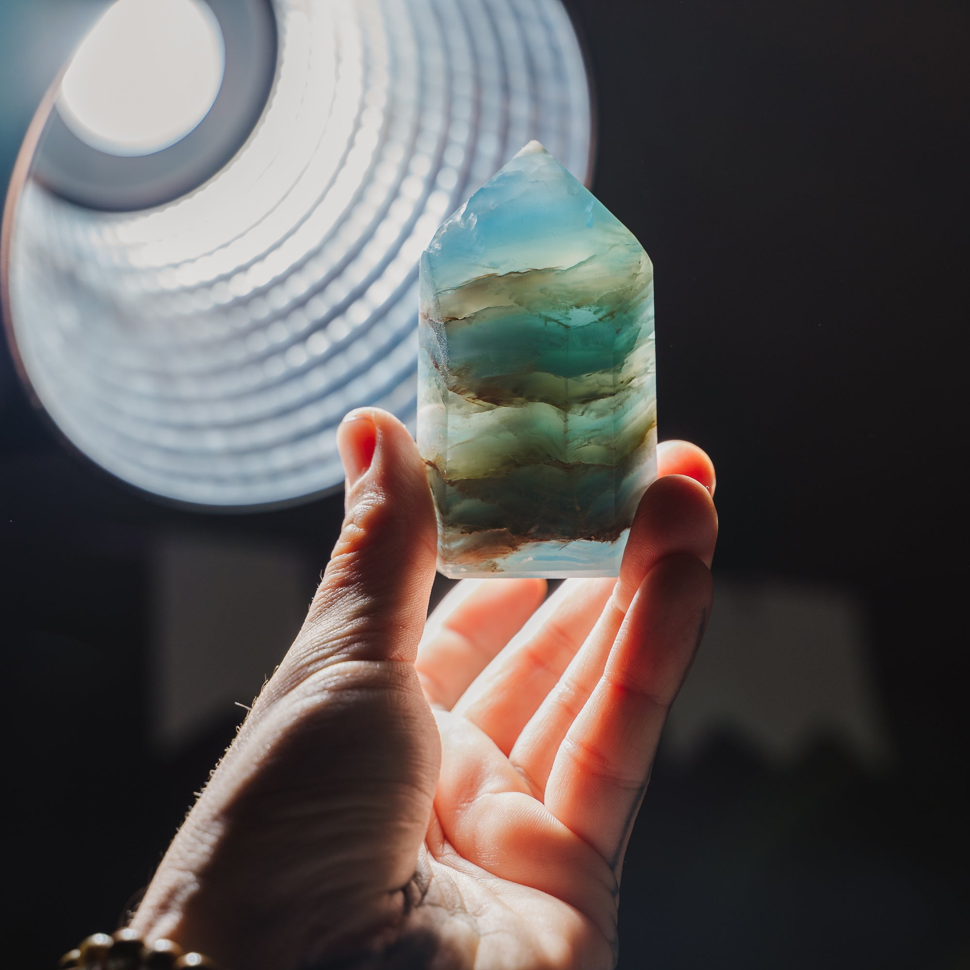 Blaue Onyx Turm BO62