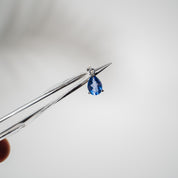 Fluorit Anhänger blau facettiert