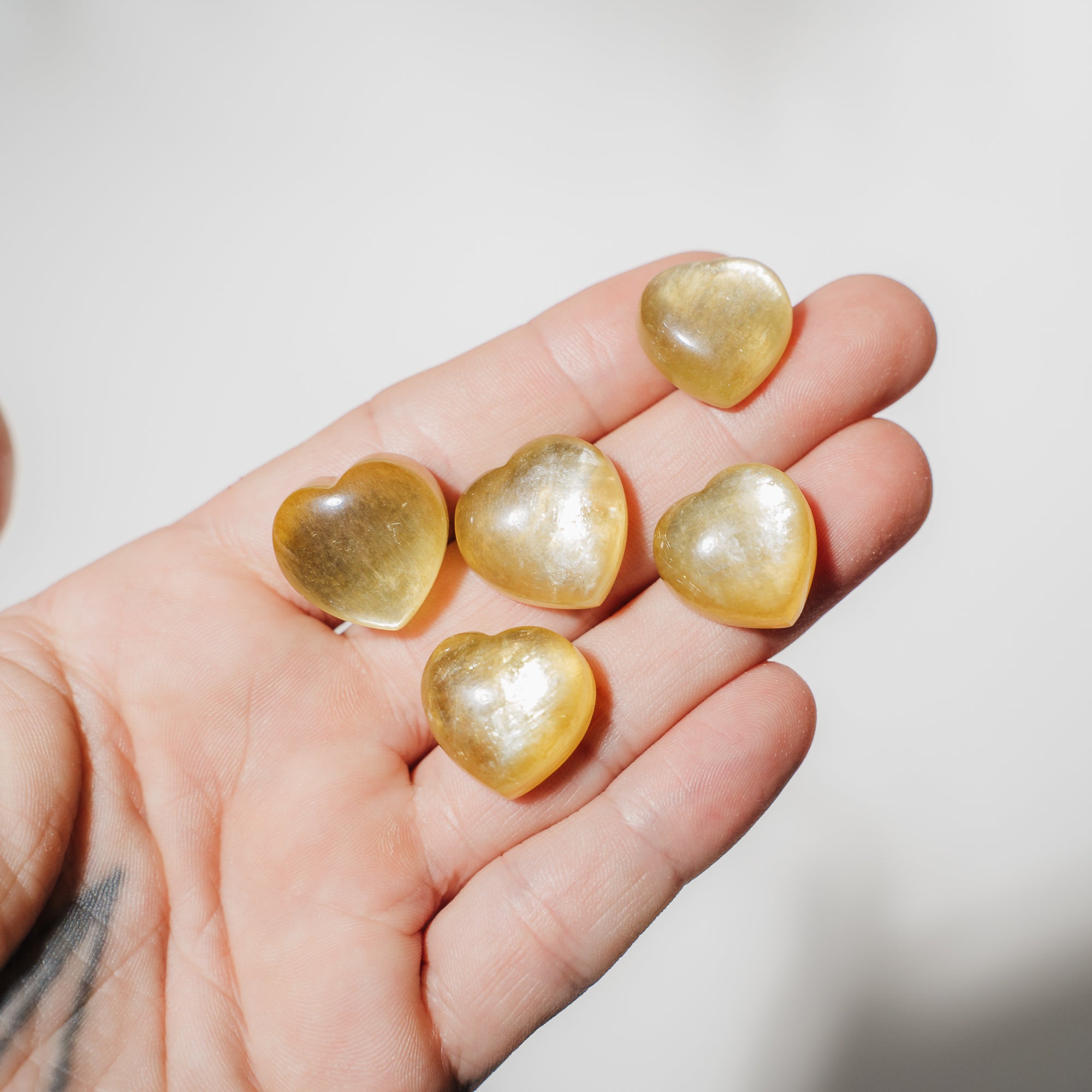 Lepidolith gold Herzen