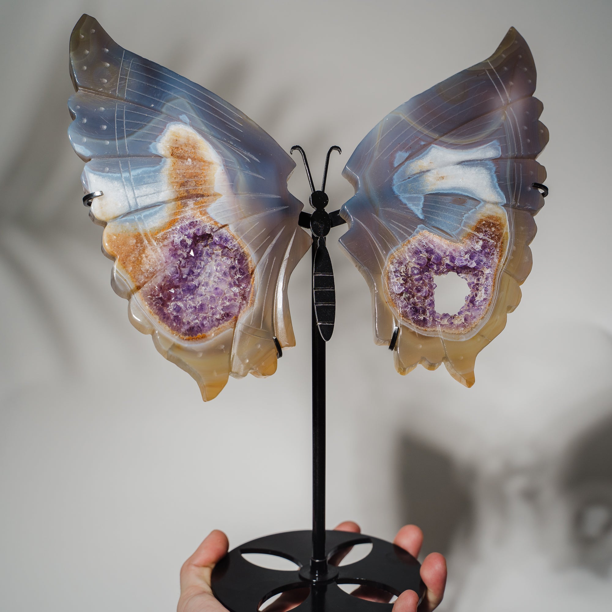 Amethyst Achat Schmetterling 240A