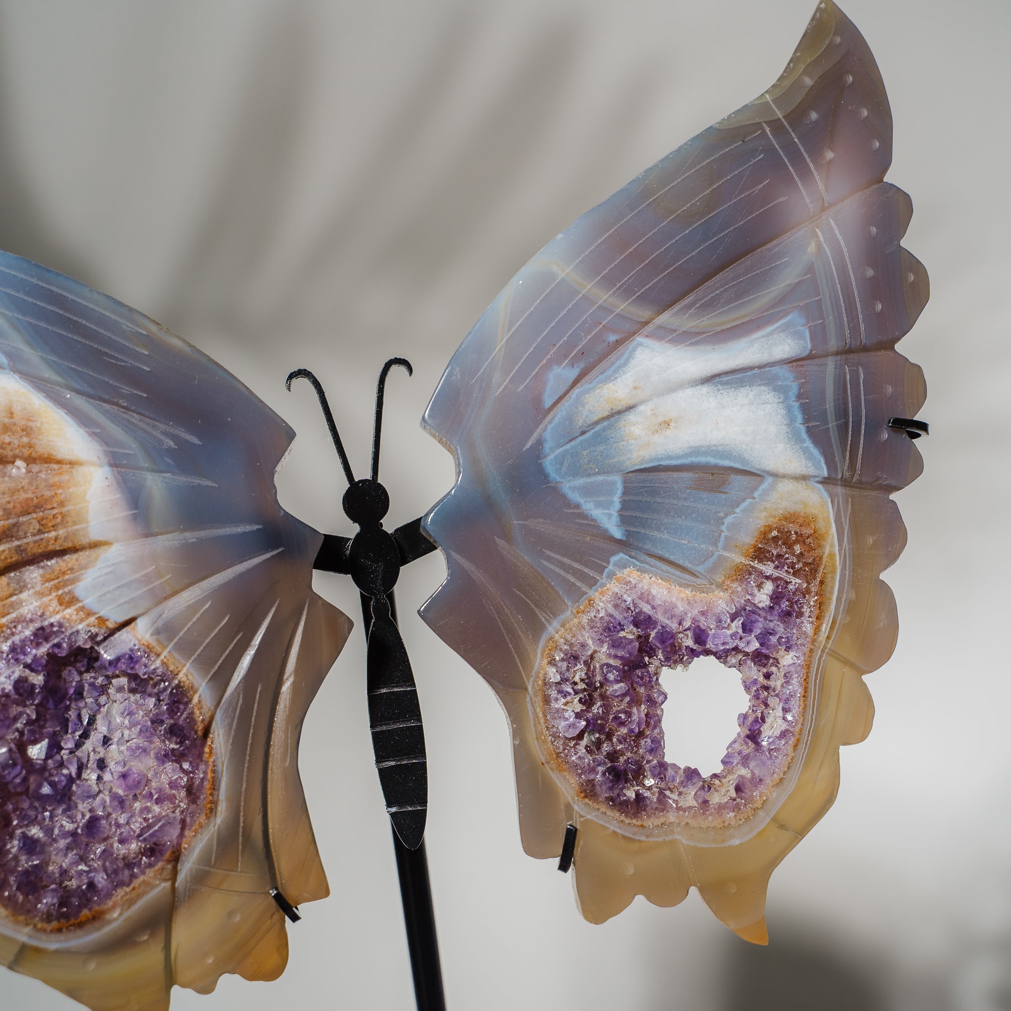 Amethyst Achat Schmetterling 240A