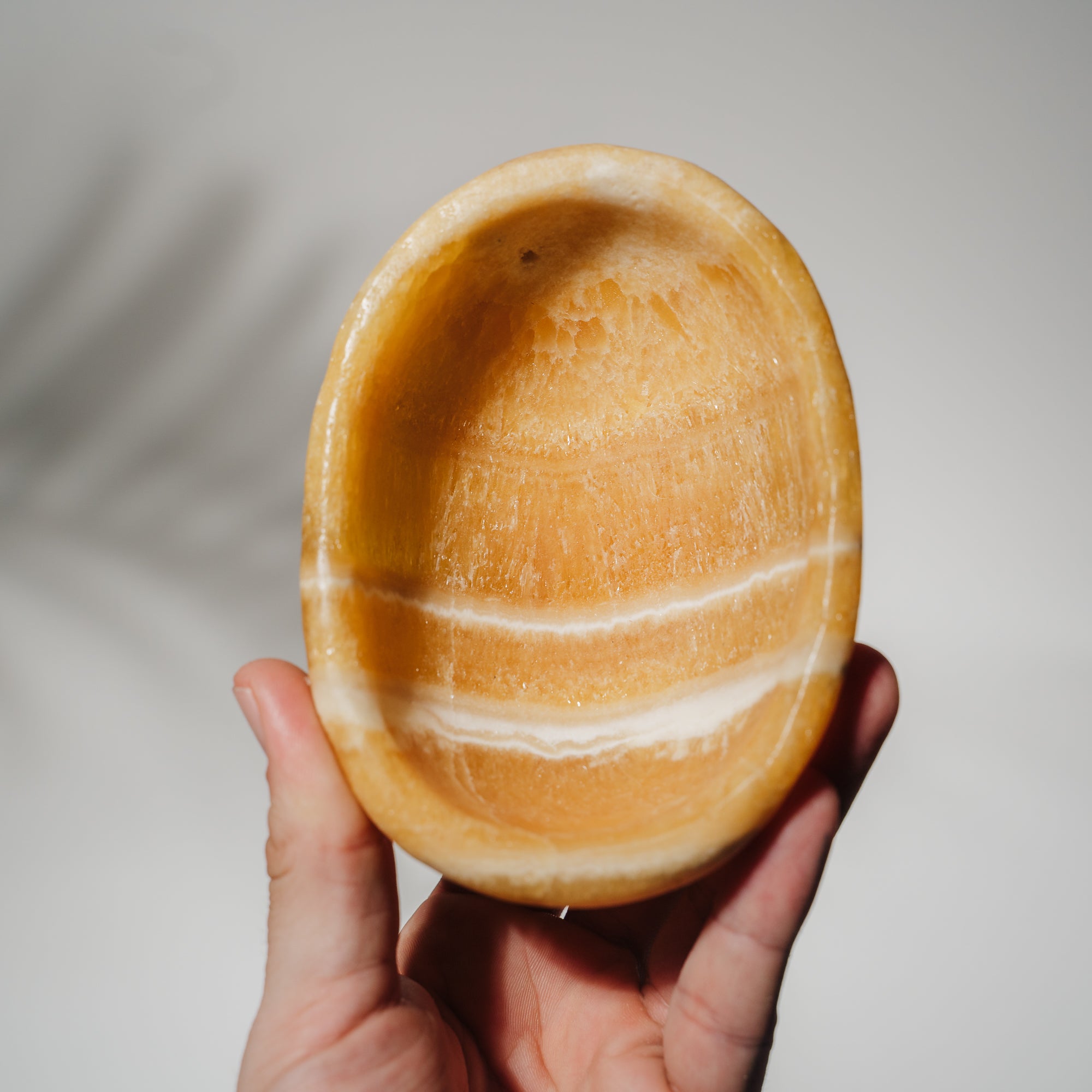 Orangen Calcit Schale 49CE