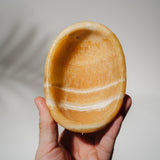 Orangen Calcit Schale 49CE