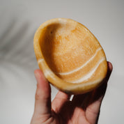Orangen Calcit Schale 49CE
