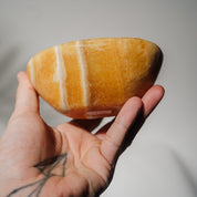 Orangen Calcit Schale 49CE