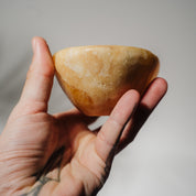 Orangen Calcit Schale 49CE