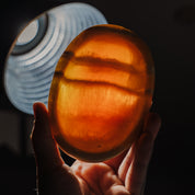 Orangen Calcit Schale 49CE