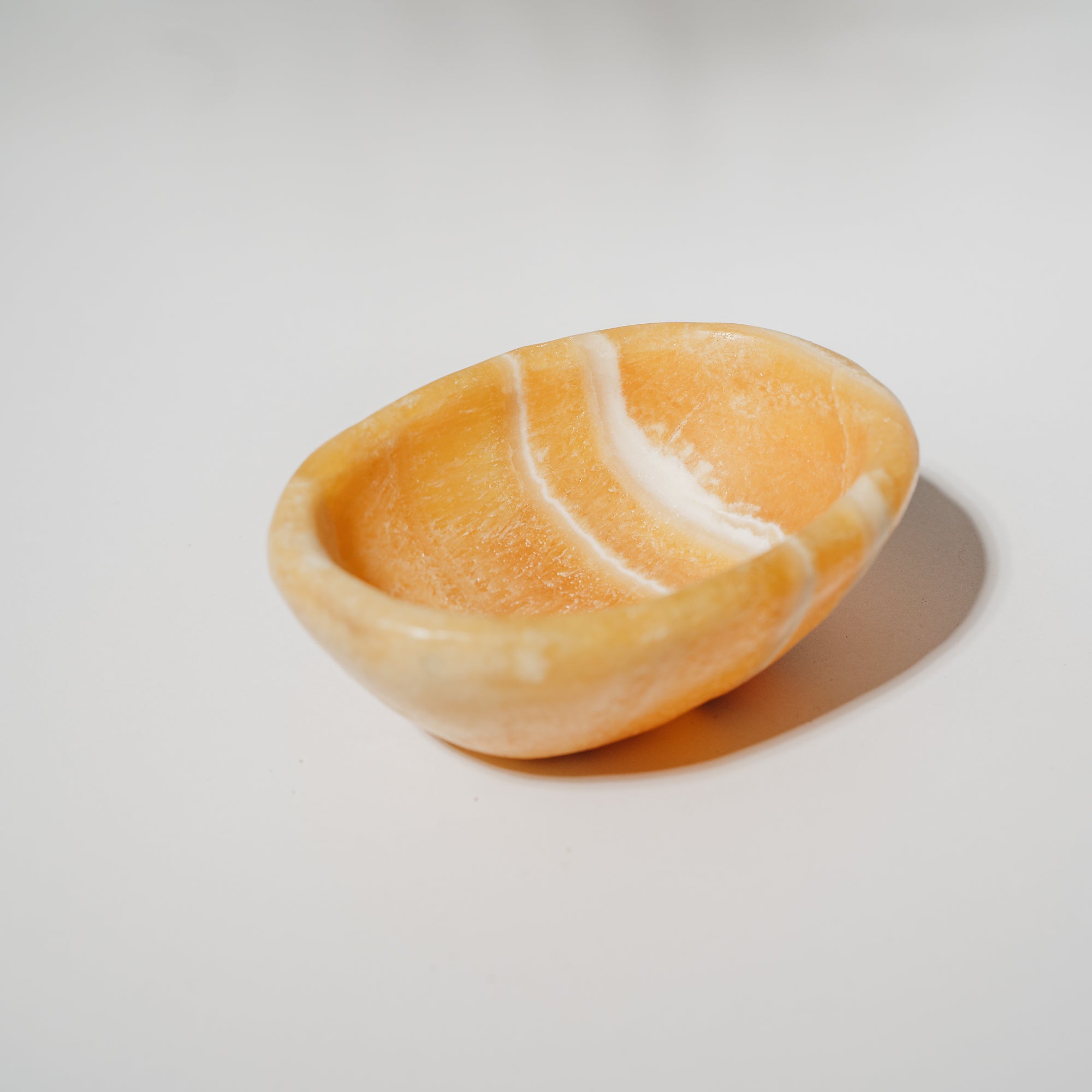Orangen Calcit Schale 49CE