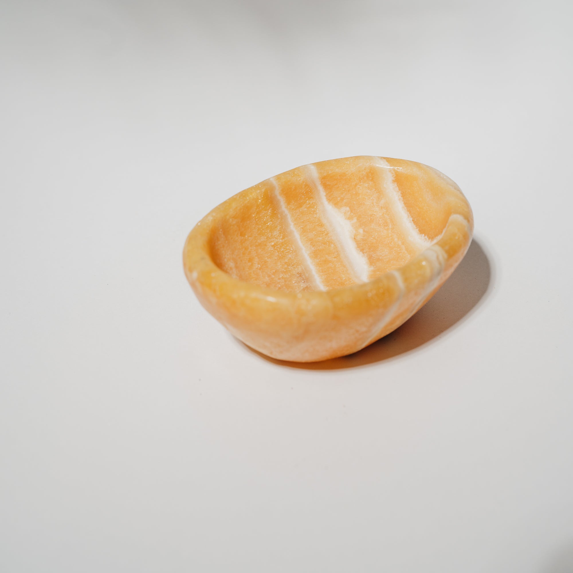 Orangen Calcit Schale 49CB