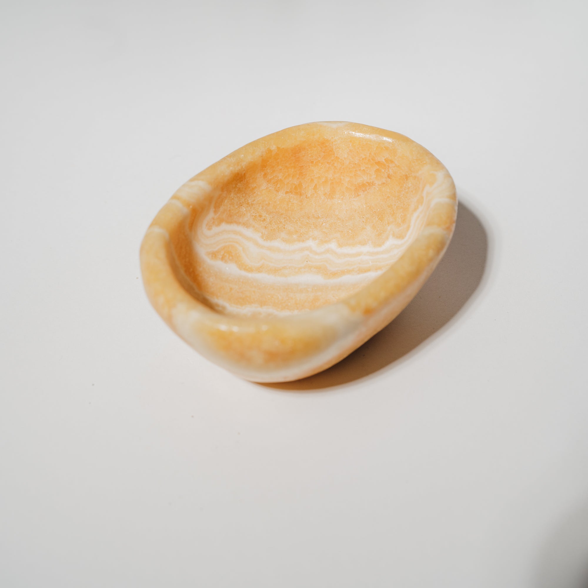 Orangen Calcit Schale 49CI