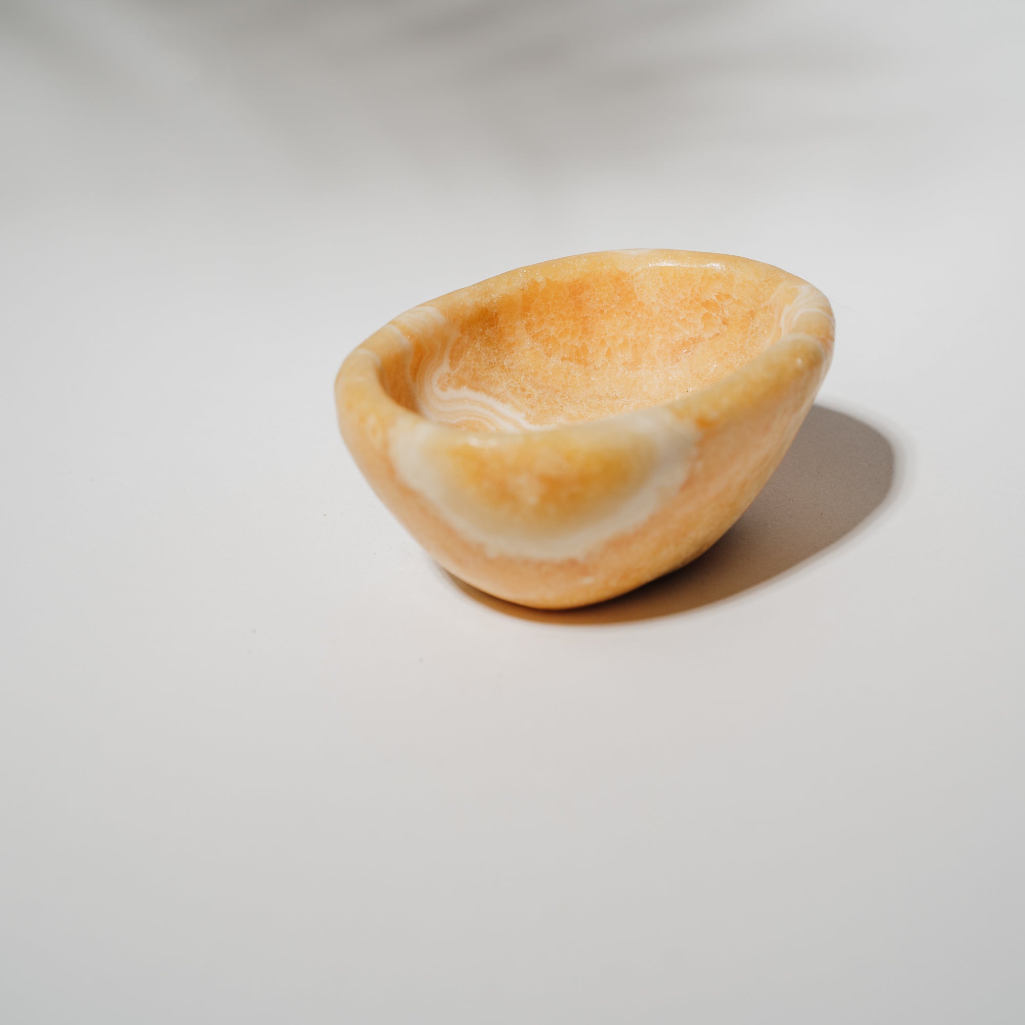 Orangen Calcit Schale 49CI