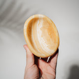 Orangen Calcit Schale 49CG