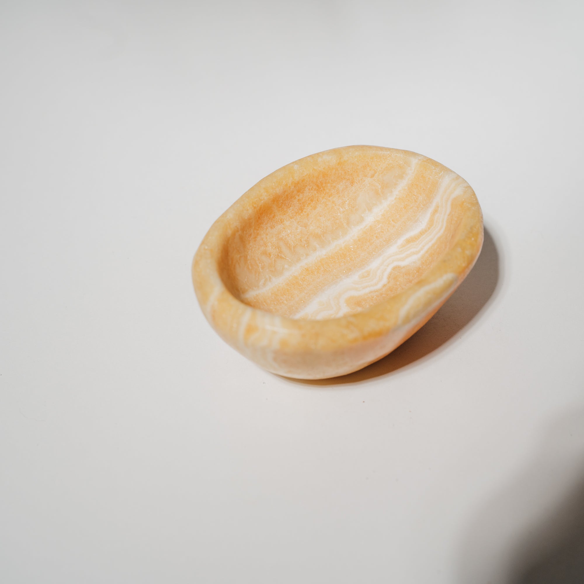 Orangen Calcit Schale 49CG