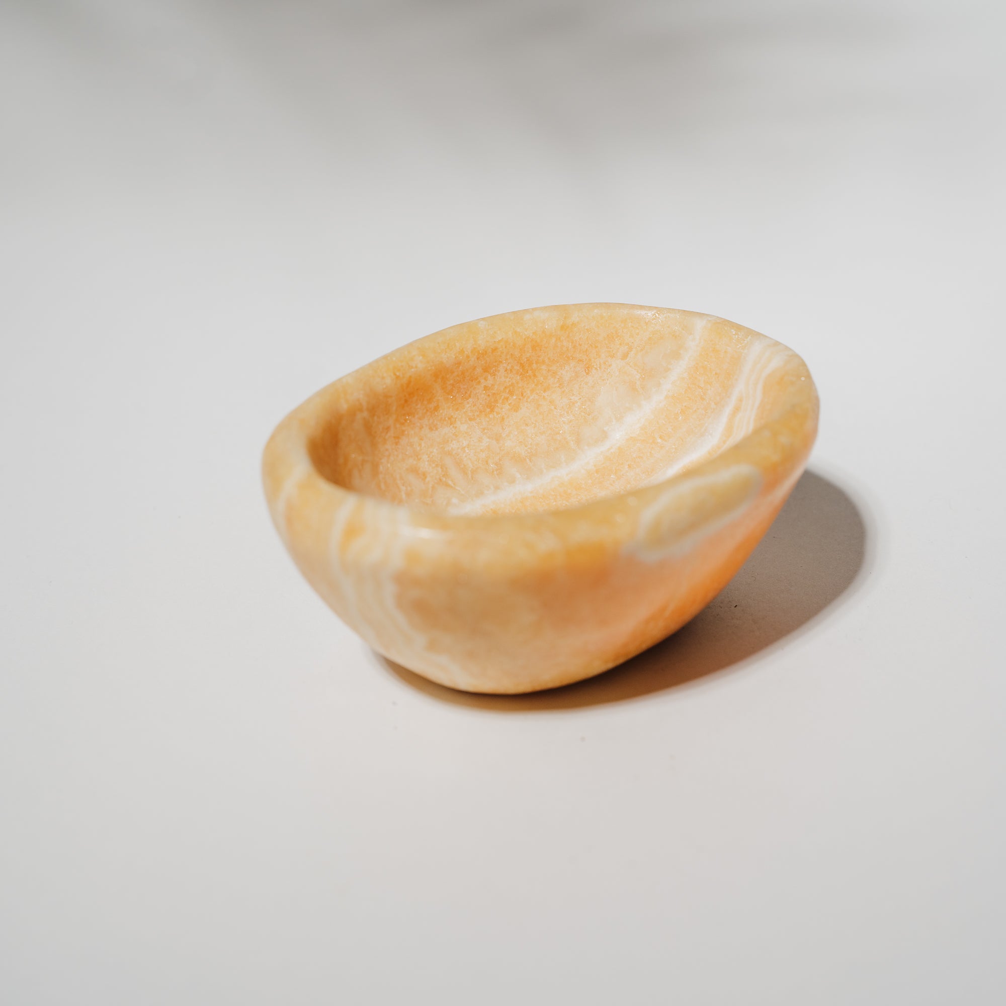 Orangen Calcit Schale 49CG
