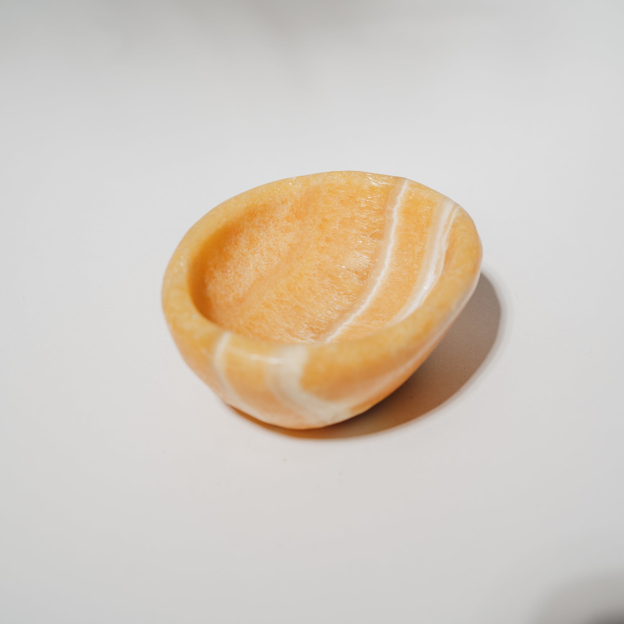 Orangen Calcit Schale 49CD