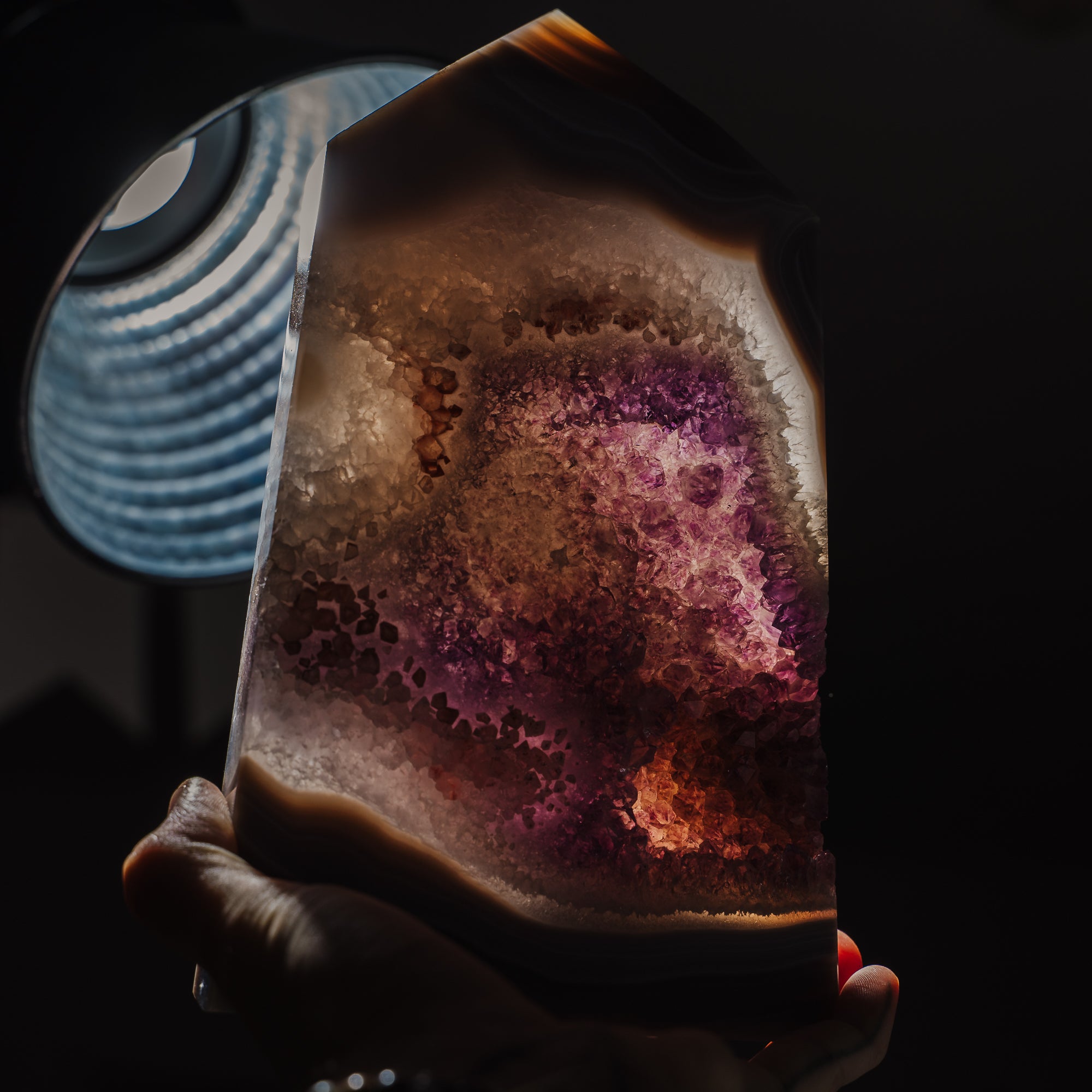 Amethyst Achat Turm 294AA