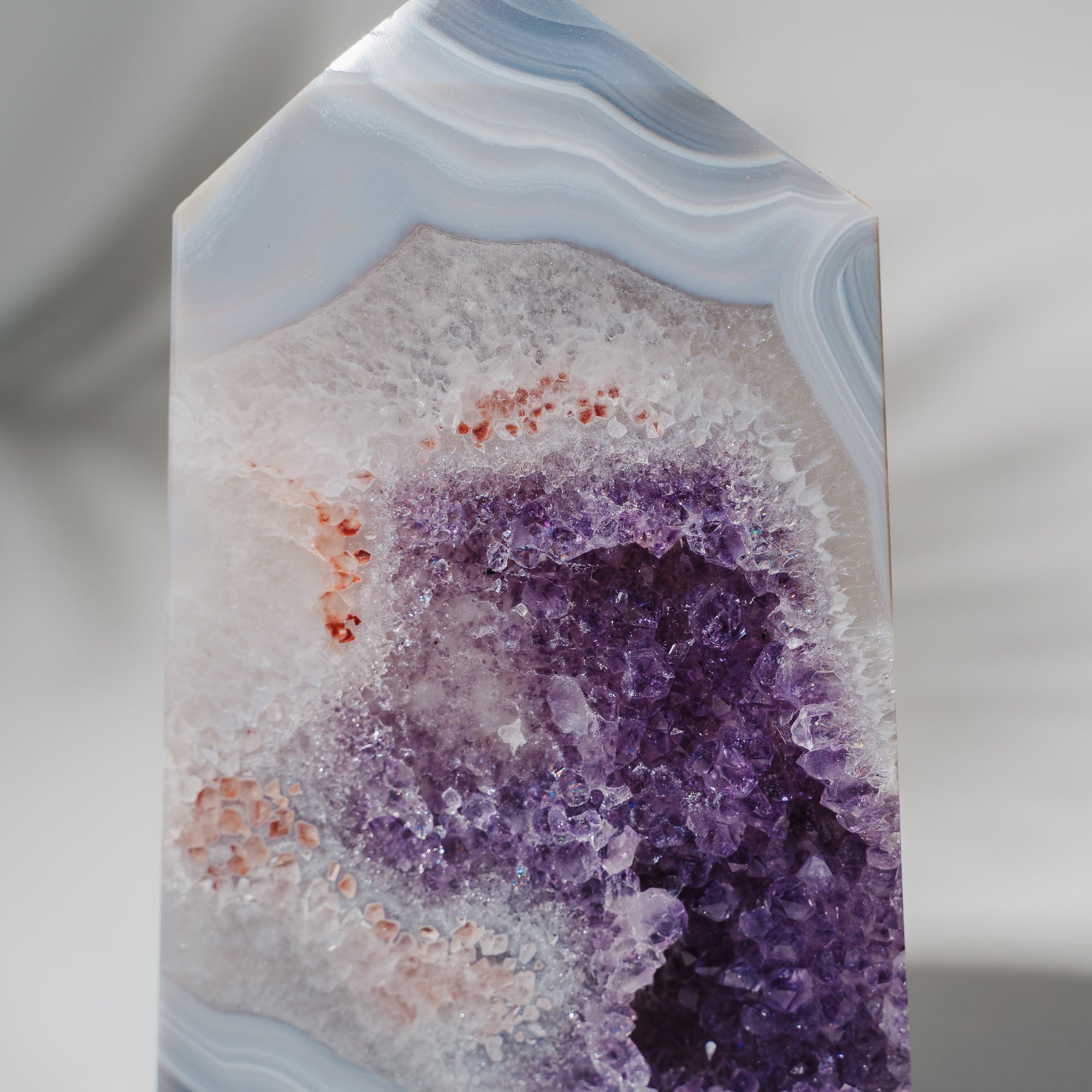 Amethyst Achat Turm 294AA