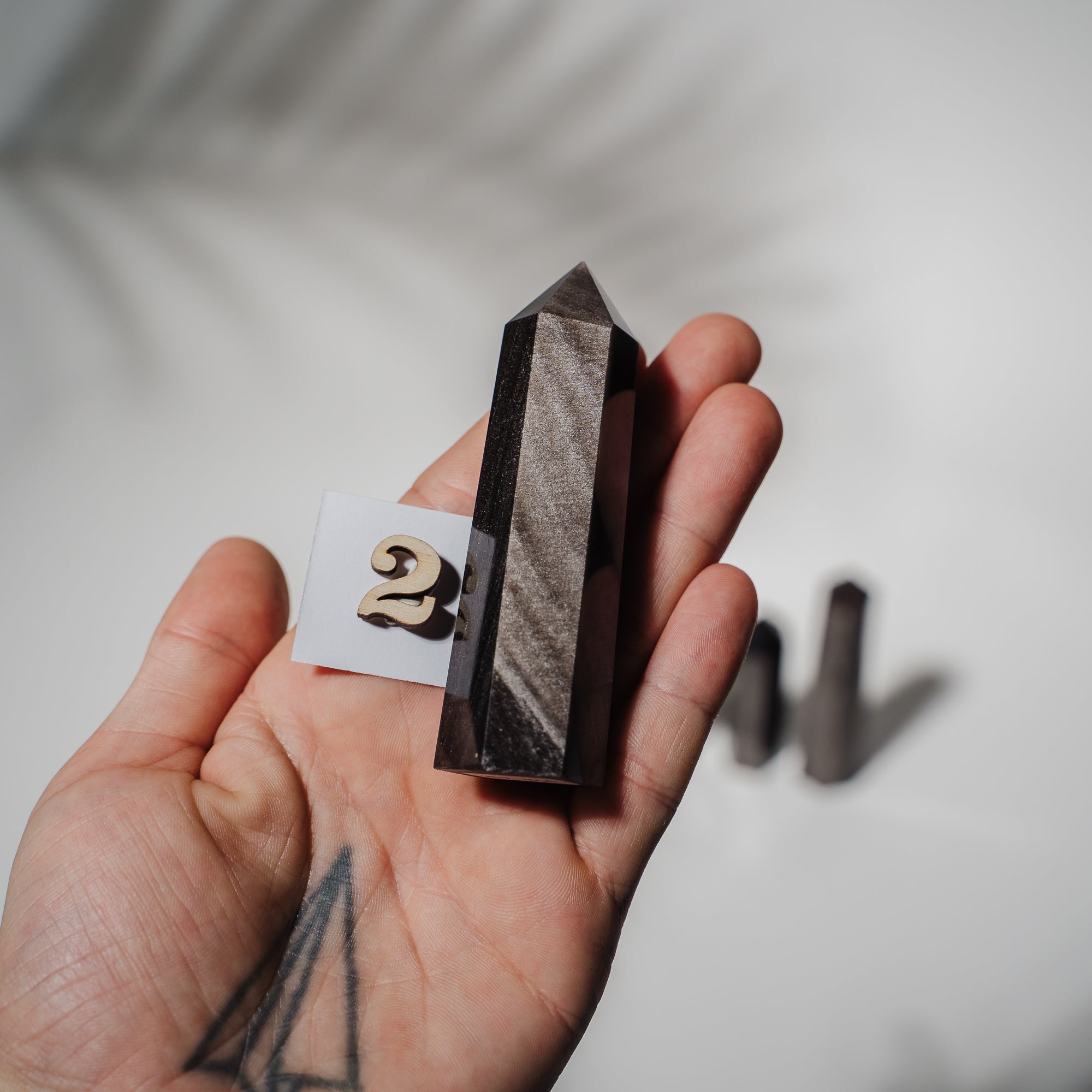 Silberobsidian Türme *suche selbst aus* 02