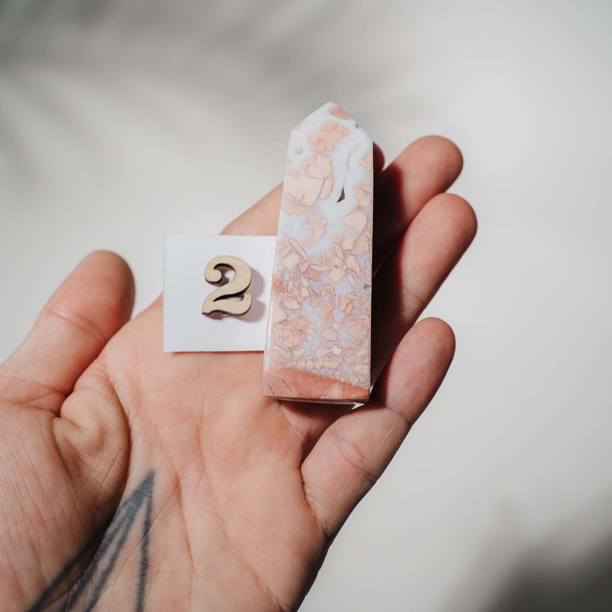 Pinke Achat Türme *suche selbst aus* 02