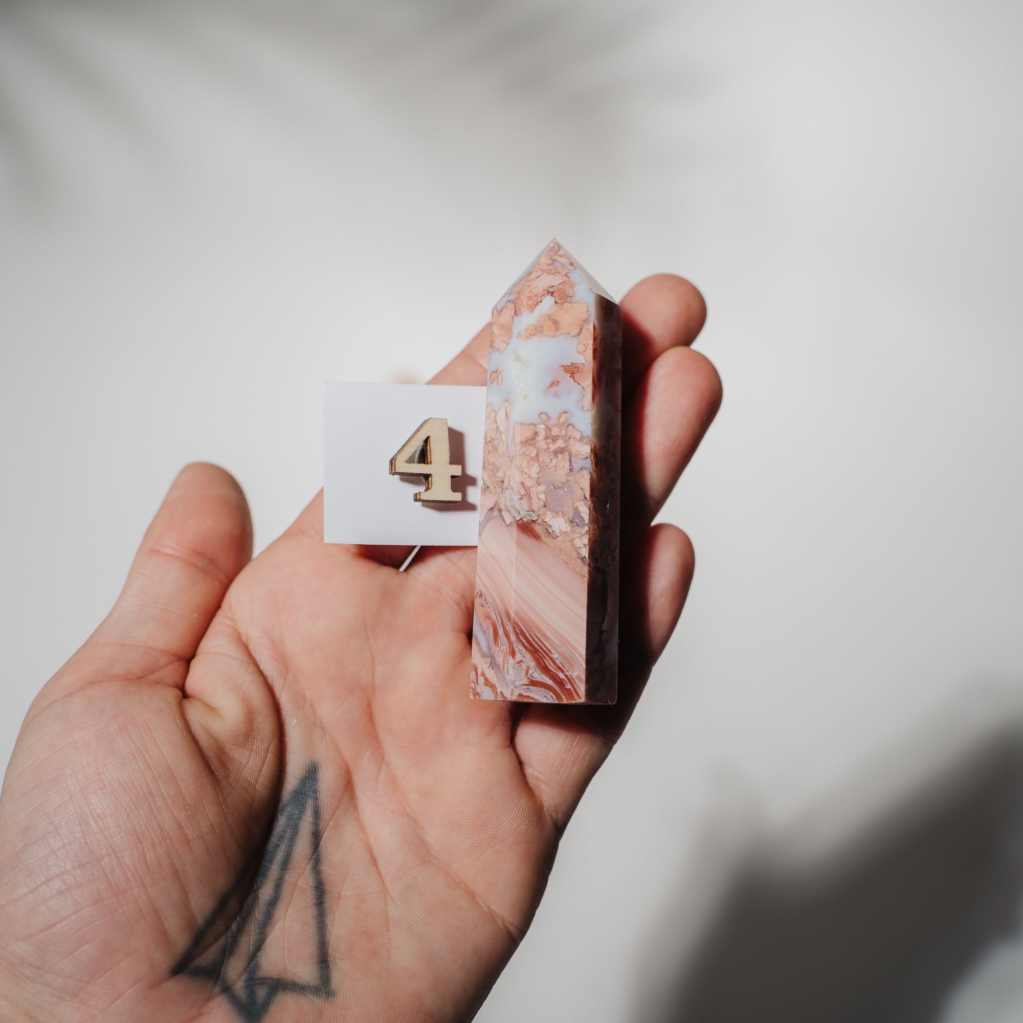 Pinke Achat Türme *suche selbst aus* 02
