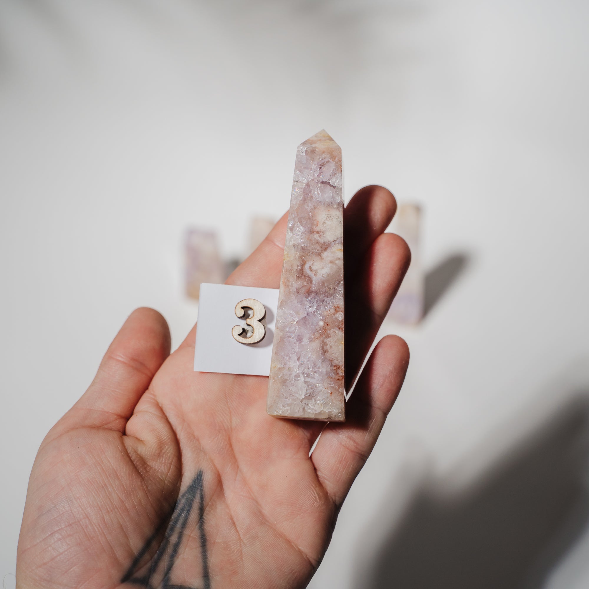 Pinke Amethyst Türme *suche selbst aus* 04
