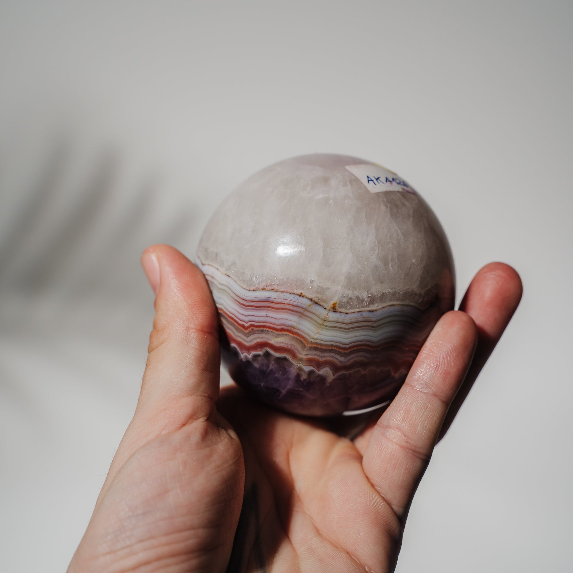 Amethyst Achat Kugel AKA126
