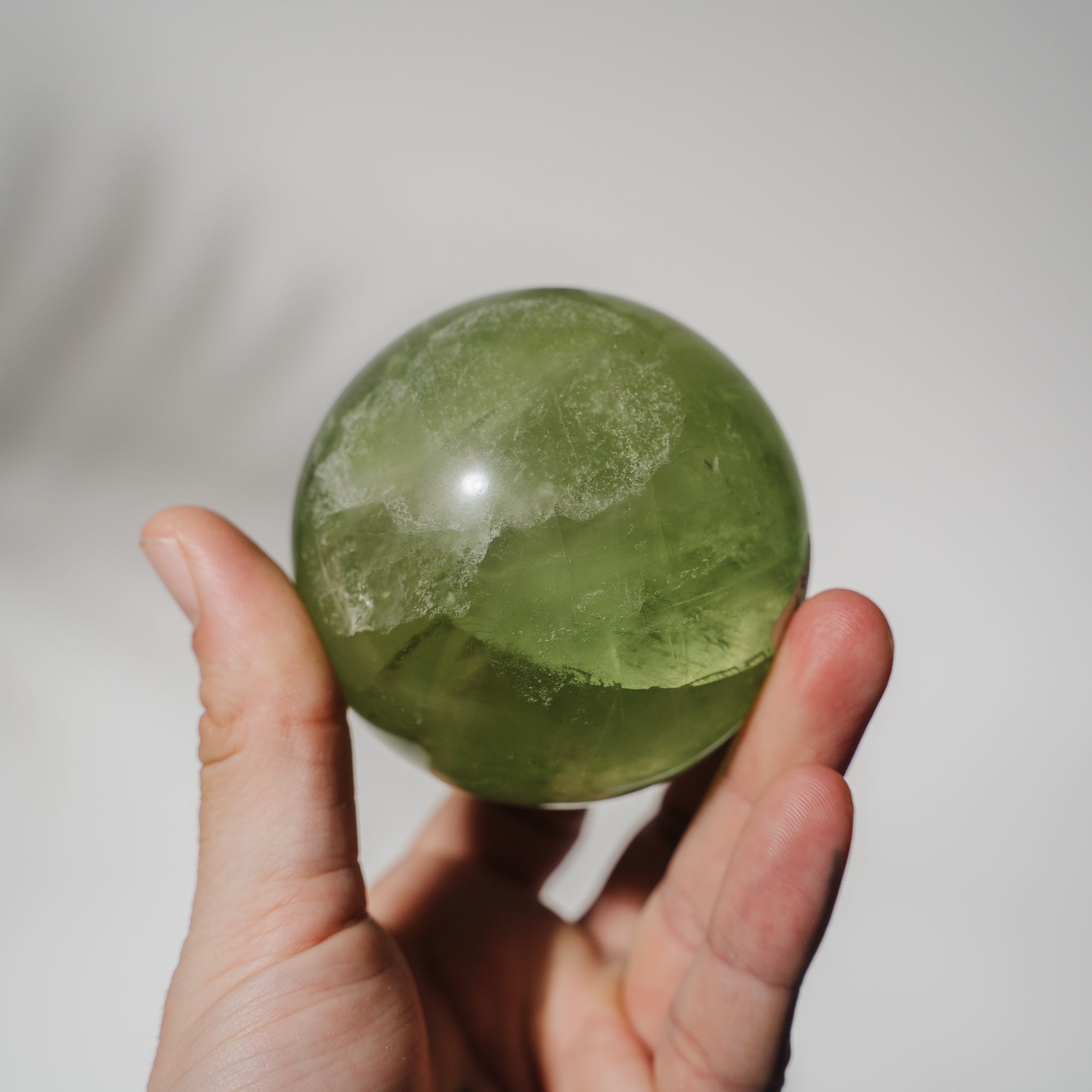 HQ Fluorit apfelgrün Kugel 166F