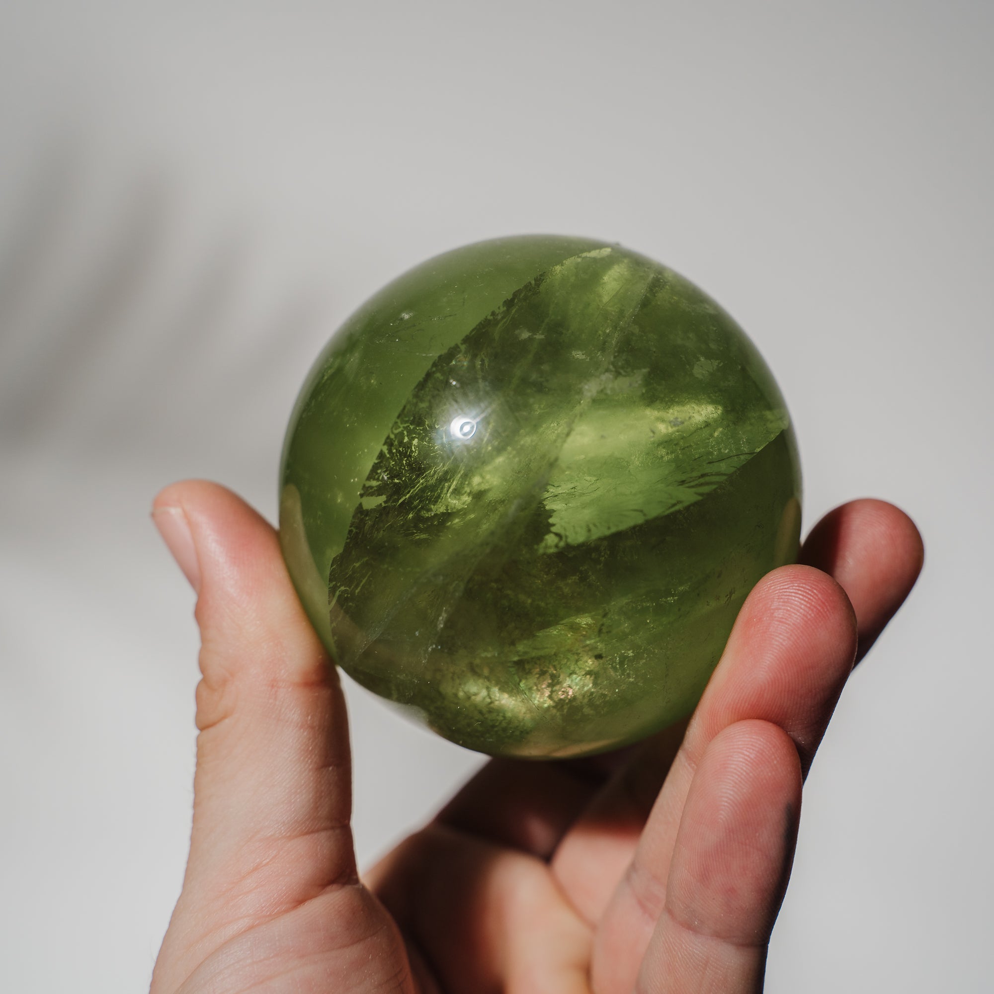HQ Fluorit apfelgrün Kugel 166F
