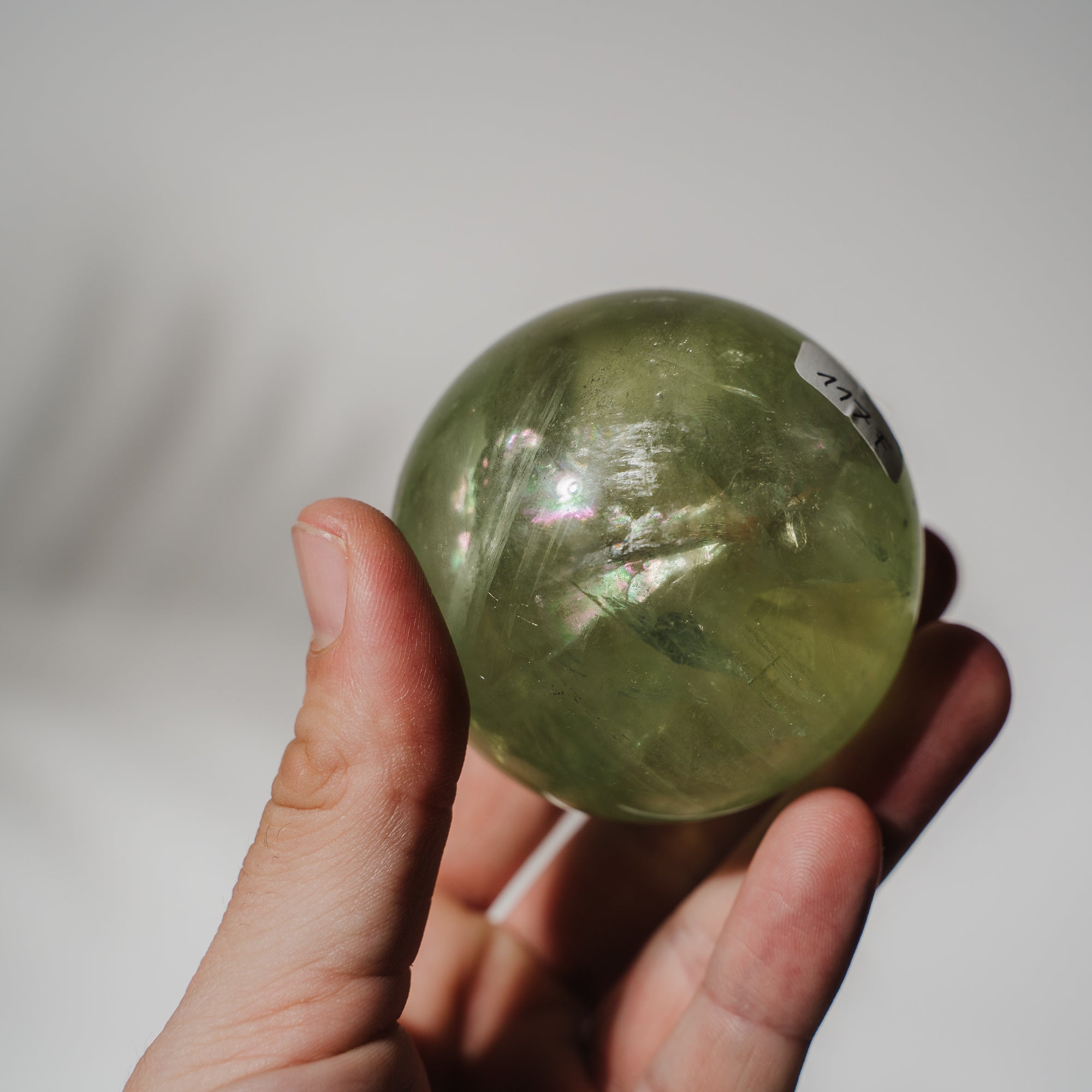 HQ Fluorit apfelgrün Kugel 117F
