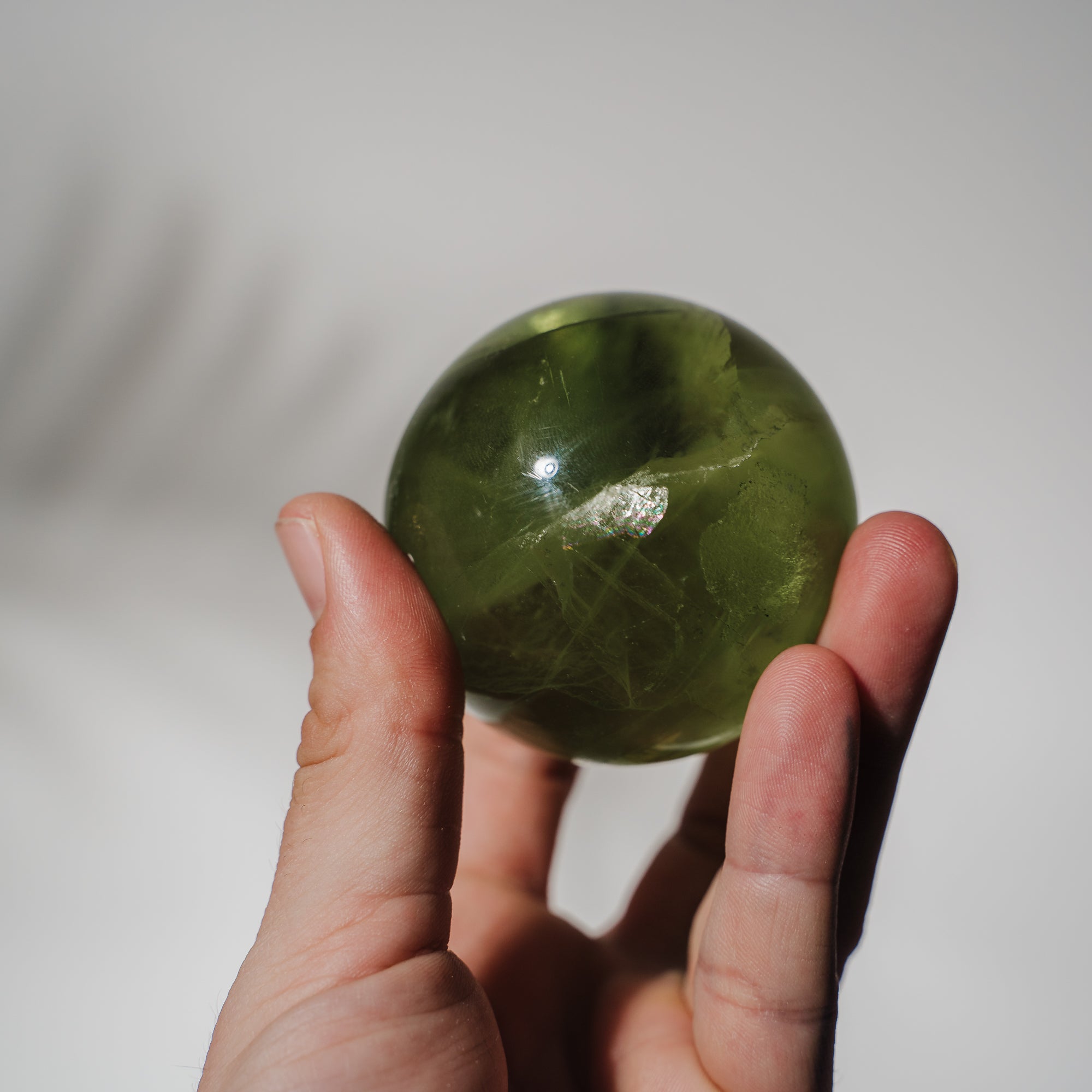 HQ Fluorit apfelgrün Kugel 107F