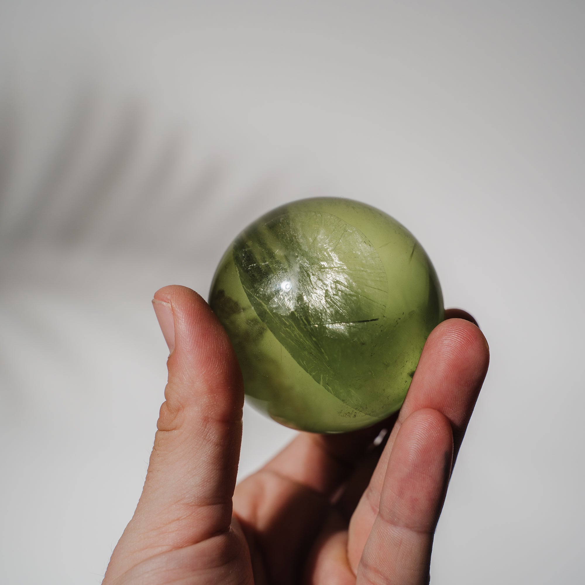 HQ Fluorit apfelgrün Kugel 100F