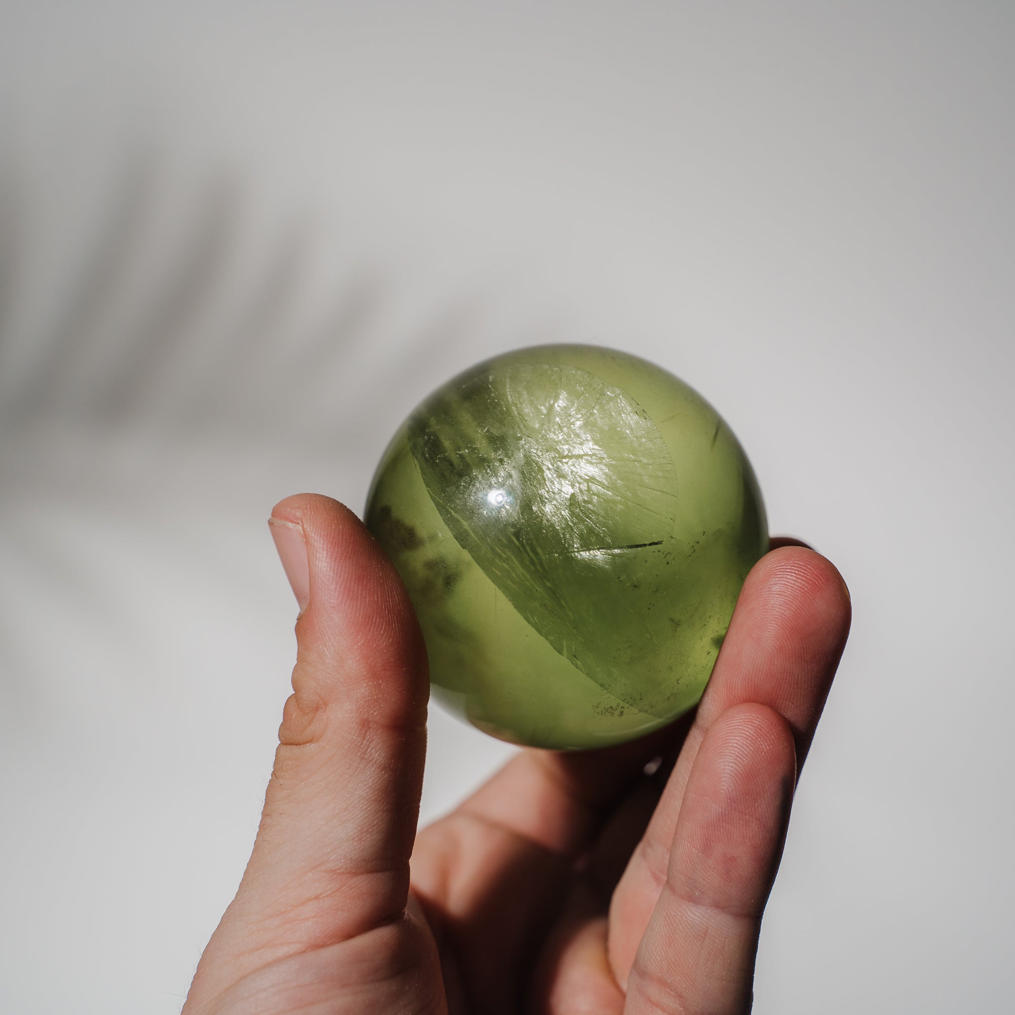 HQ Fluorit apfelgrün Kugel 100F