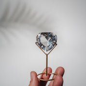 Lemurian Quarz Herz facettiert 54LH