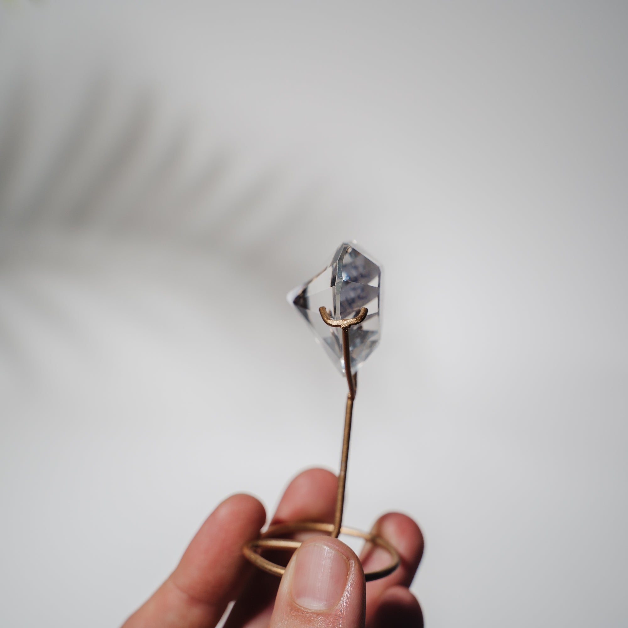 Lemurian Quarz Herz facettiert 54LH