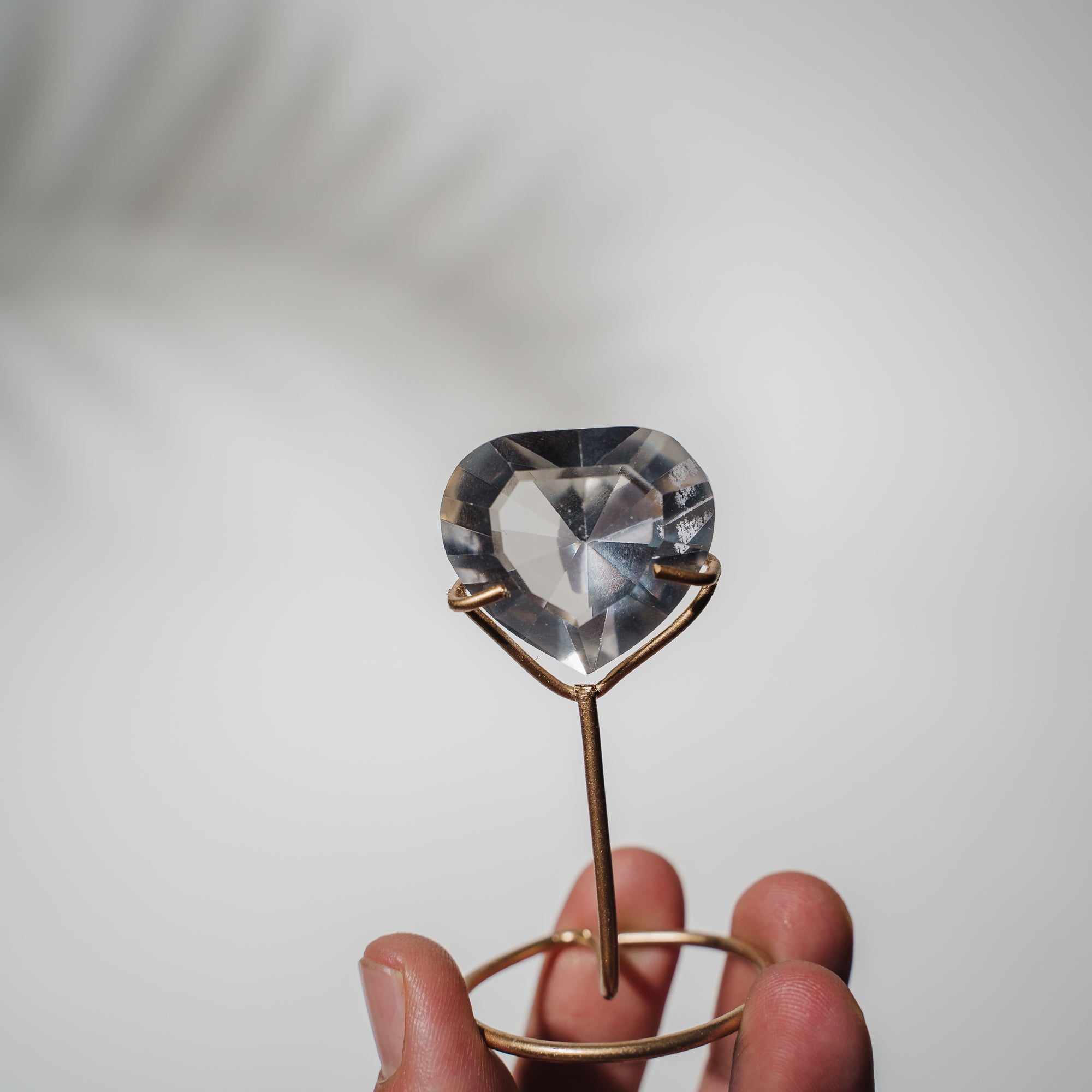 Lemurian Quarz Herz facettiert 34LHA