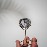 Lemurian Quarz Herz facettiert 34LHA