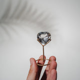 Lemurian Quarz Herz facettiert 34LH