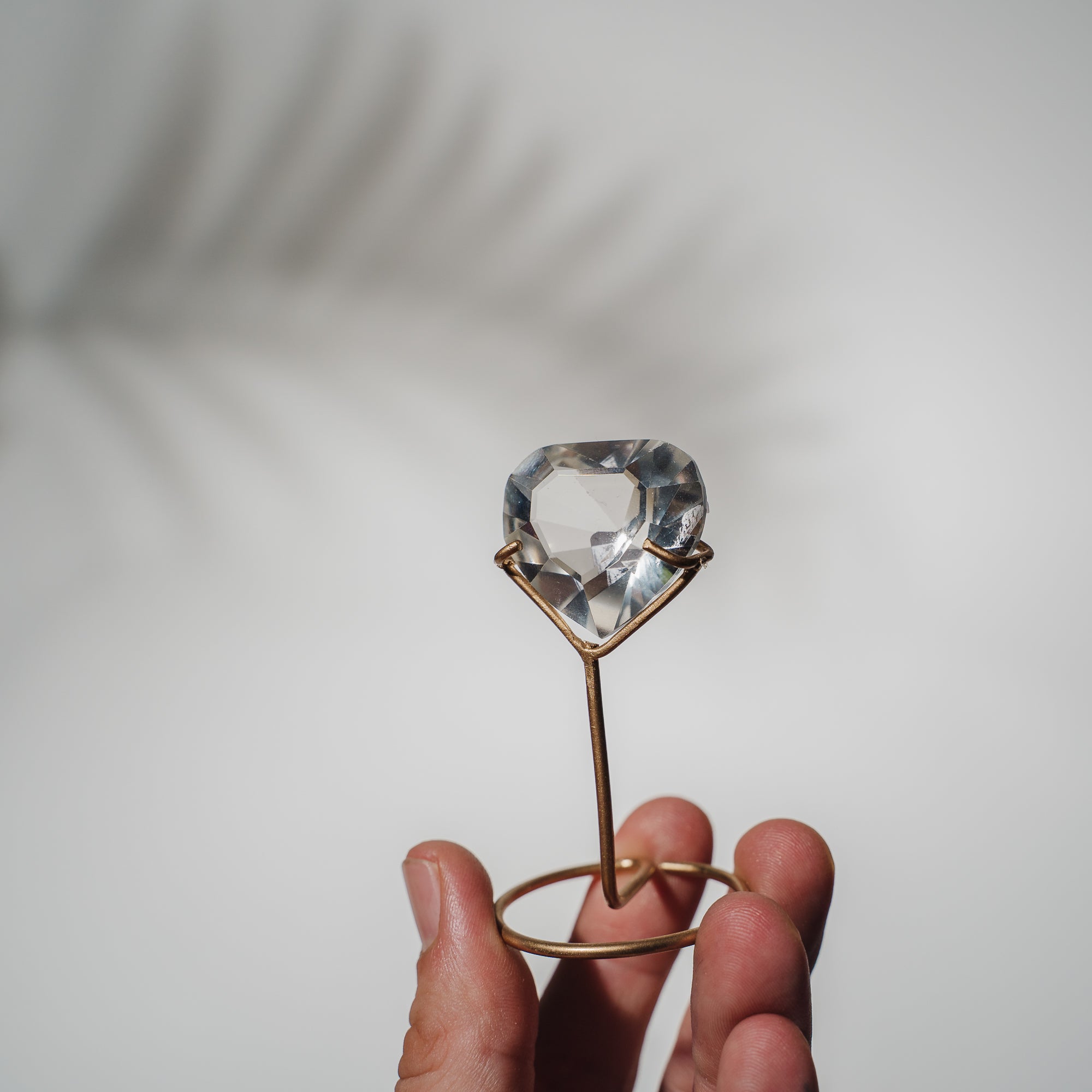 Lemurian Quarz Herz facettiert 34LH