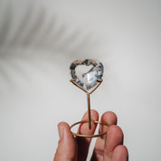 Lemurian Quarz Herz facettiert 30LH