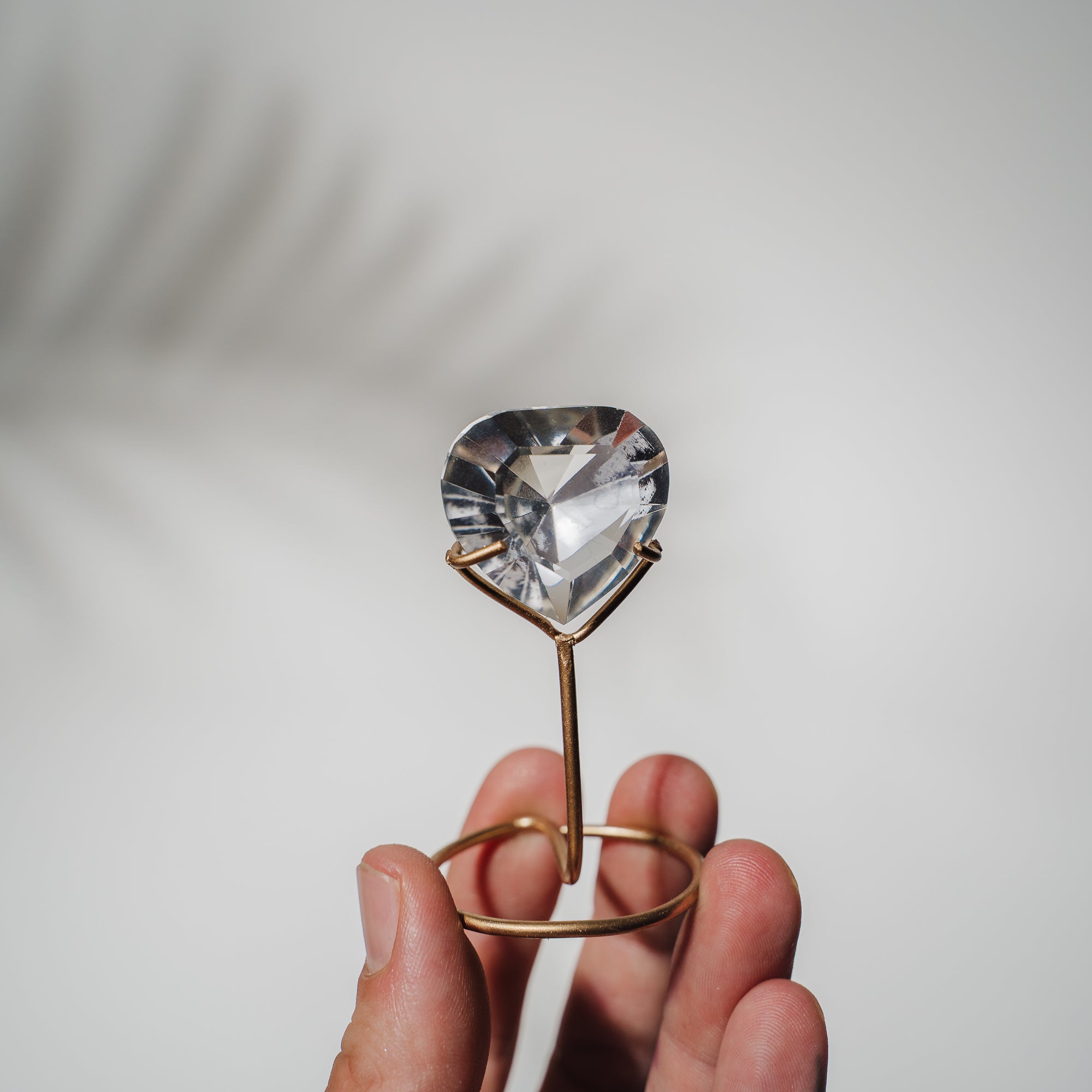 Lemurian Quarz Herz facettiert 30LH