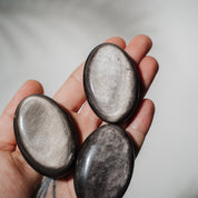 Silberobsidian Handschmeichler