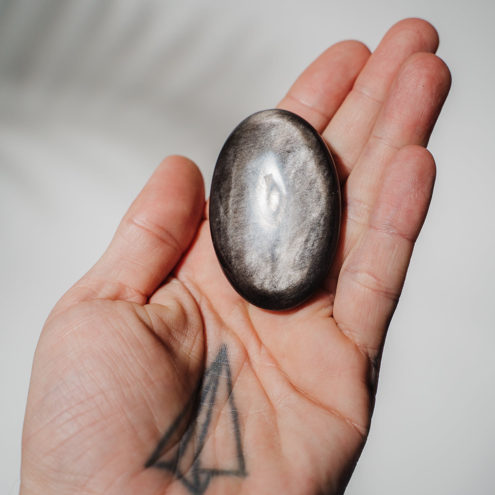 Silberobsidian Handschmeichler